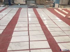 Guagnxi white marble tile