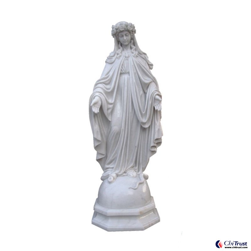 Stone carving maria statue